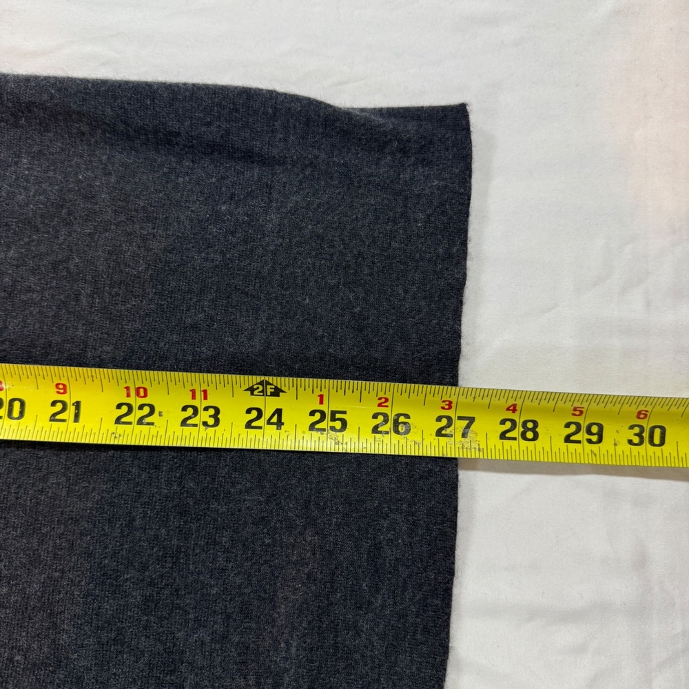 N. Peal Cashmere & Silk Full Zip Knitted Charcoal Waistcoat Size XL Quiet Luxury - Picture 5 of 7